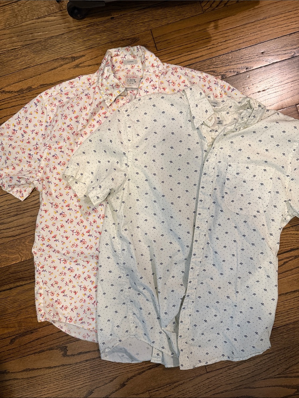 2 J.Crew secret wash shirt sleeve button ups